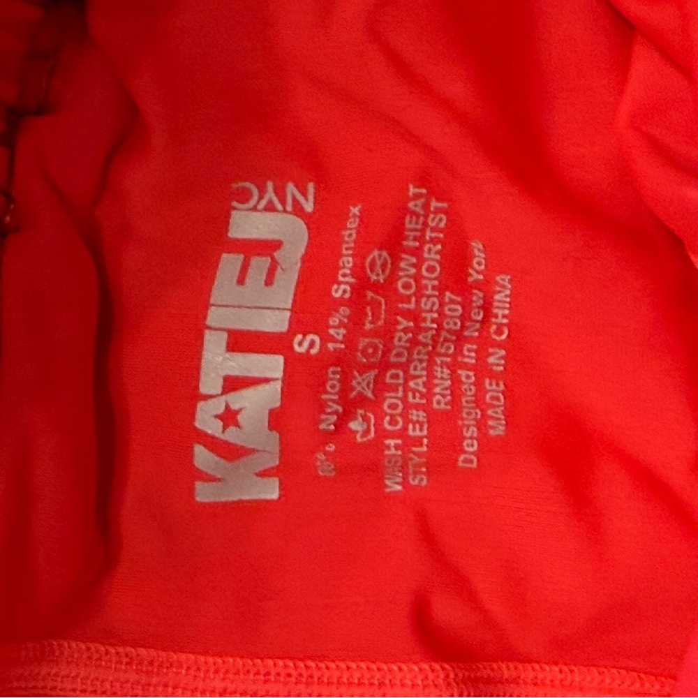 Katie J NYC Red Kids Shorts